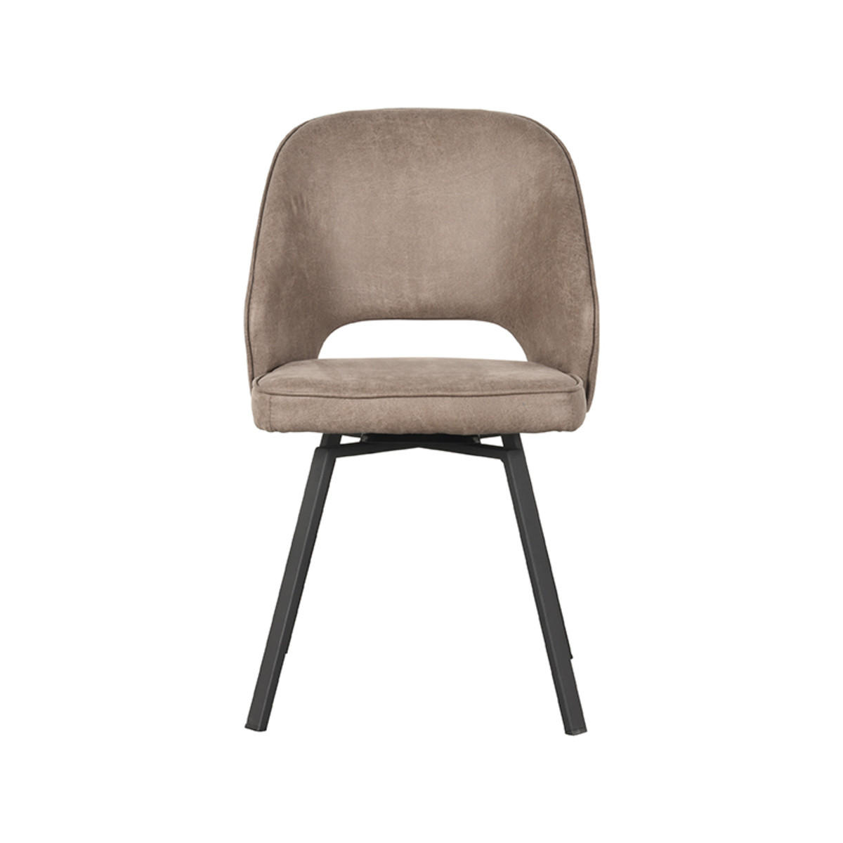 ESSZIMMERSTUHL Lewis Taupe 58/52/84 cm 2er-Set - Taupe, Textil (52/84/58cm) - LABEL51