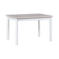 TISCH Max V-P Kaschmir, Klapptisch mit Weiß Beine - Kaschmir/Weiß, Holz/Holzwerkstoff (120/80/78cm) - Bettso