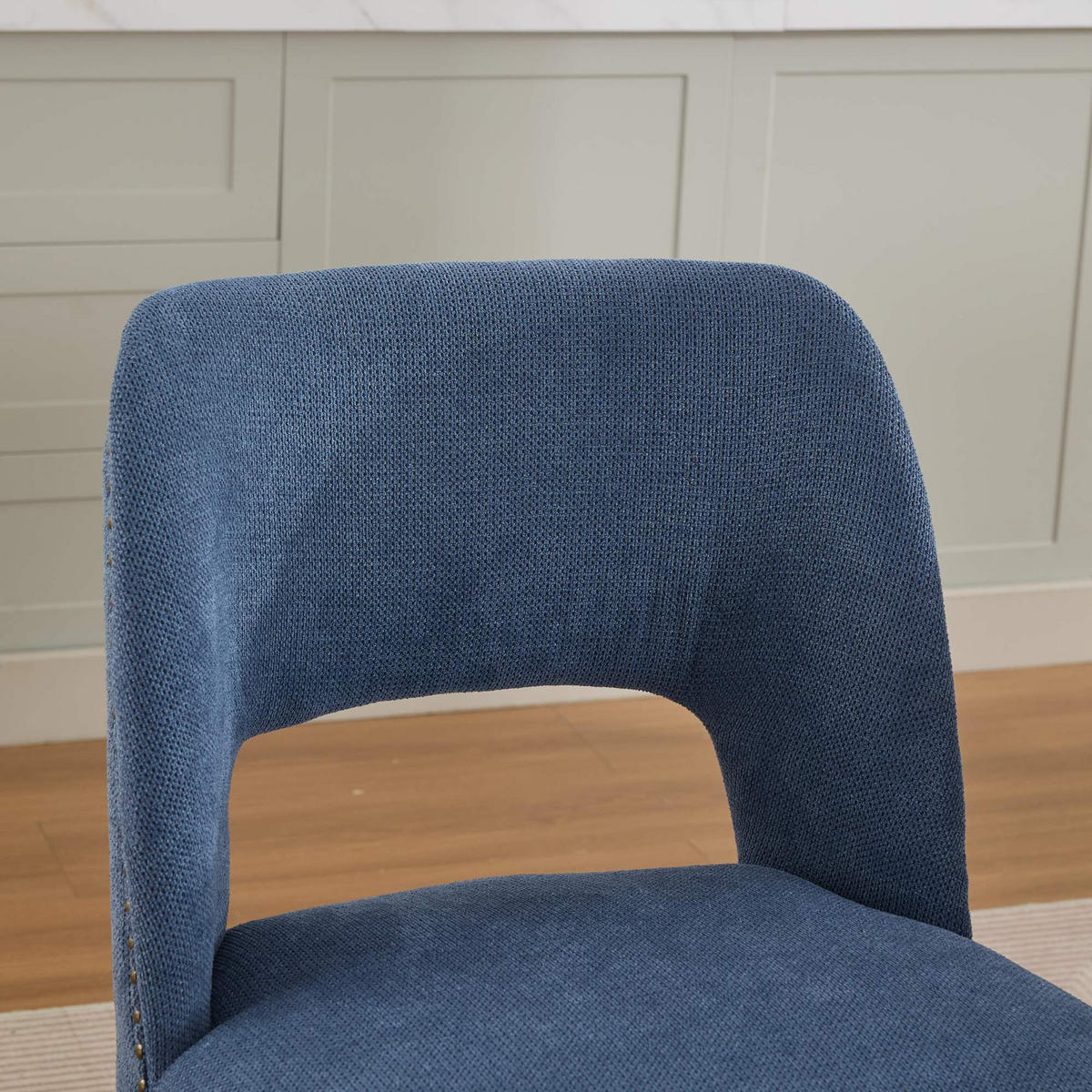 STUHL-SET DE-36340 2 Stück mit durchbrochener Rückenlehne Blau - Blau, Holz (51/82.5/58cm) - ComfortXL
