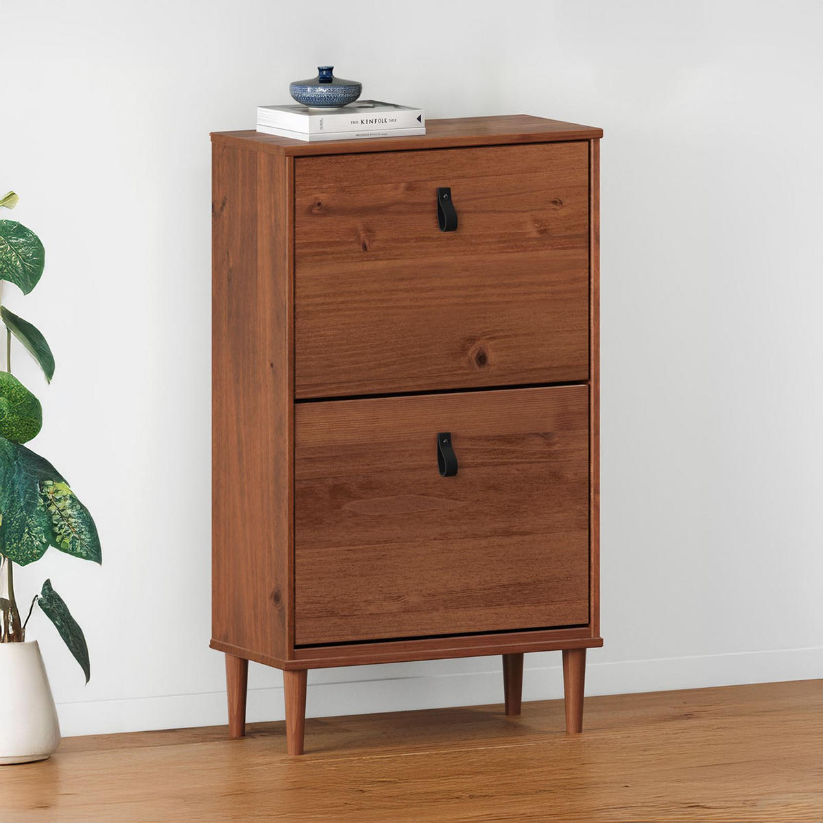 SCHUHKIPPER MIKKA Kastanie - Kastanienfarben, Holz (59/96/25cm) - IDIMEX