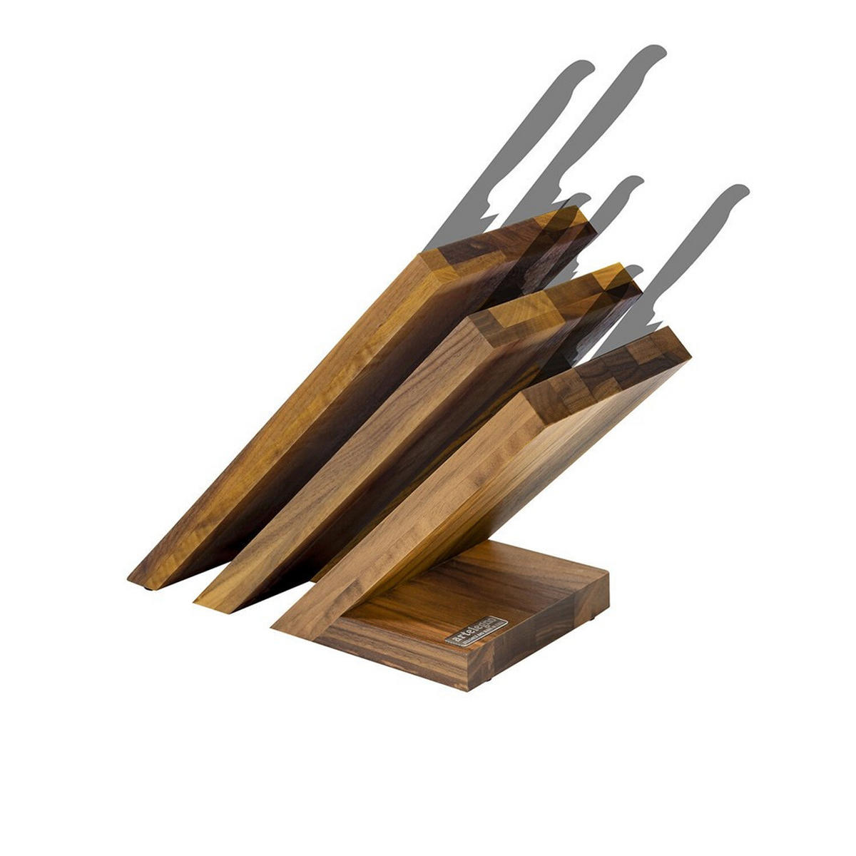 MESSERBLOCK Braun 23.5/21.5/23.5 cm AL87WL - Braun, Holz (21.5/23.5/23.5cm) - ArteLegno