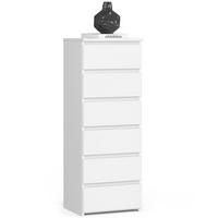 KOMMODE Weiß 40x35x109 cm - Weiß, Holzwerkstoff (40/109/35cm) - Akord