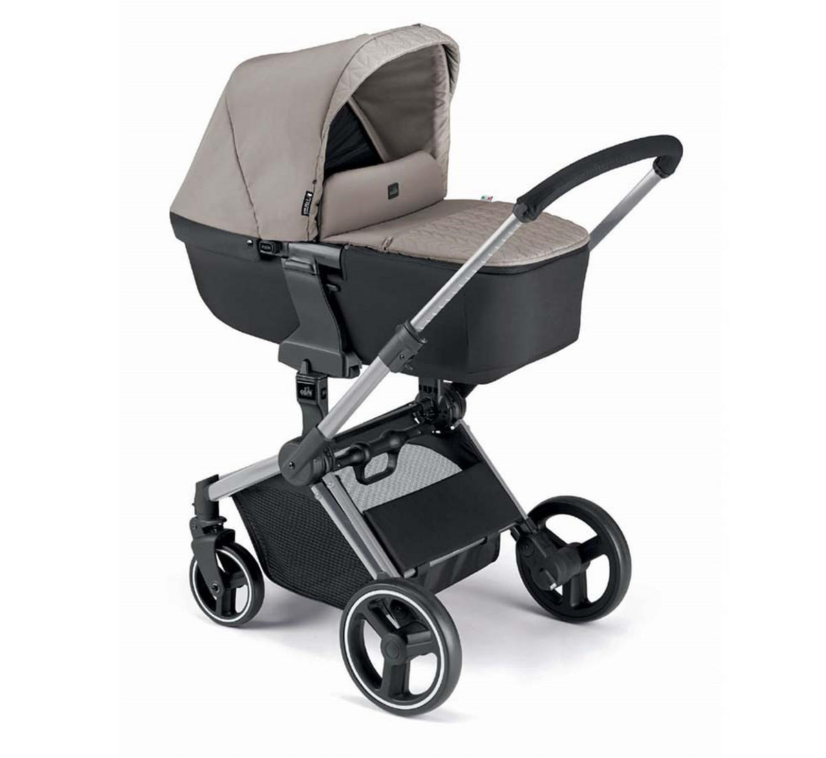 KOMBI-KINDERWAGEN Next Evo 3-in-1 inkl. Auto-Babyschale und faltbare Wanne - Beige, Kunststoff (53/93/111cm) - Cam il Mondo del Bambino S.p.A.