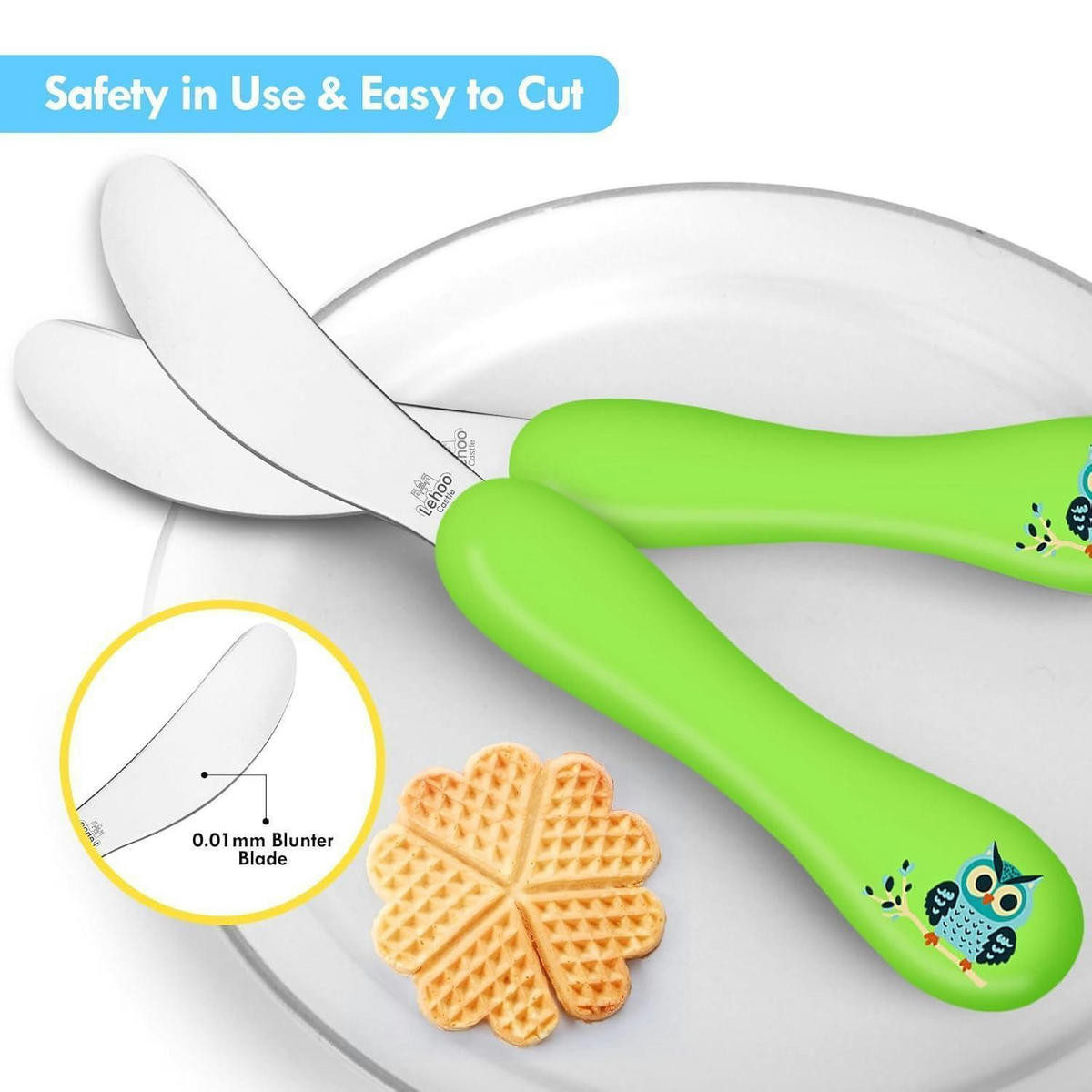 KINDERBESTECK Set 6-teilig Edelstahl mit Tiermotiv - Multicolor, Metall