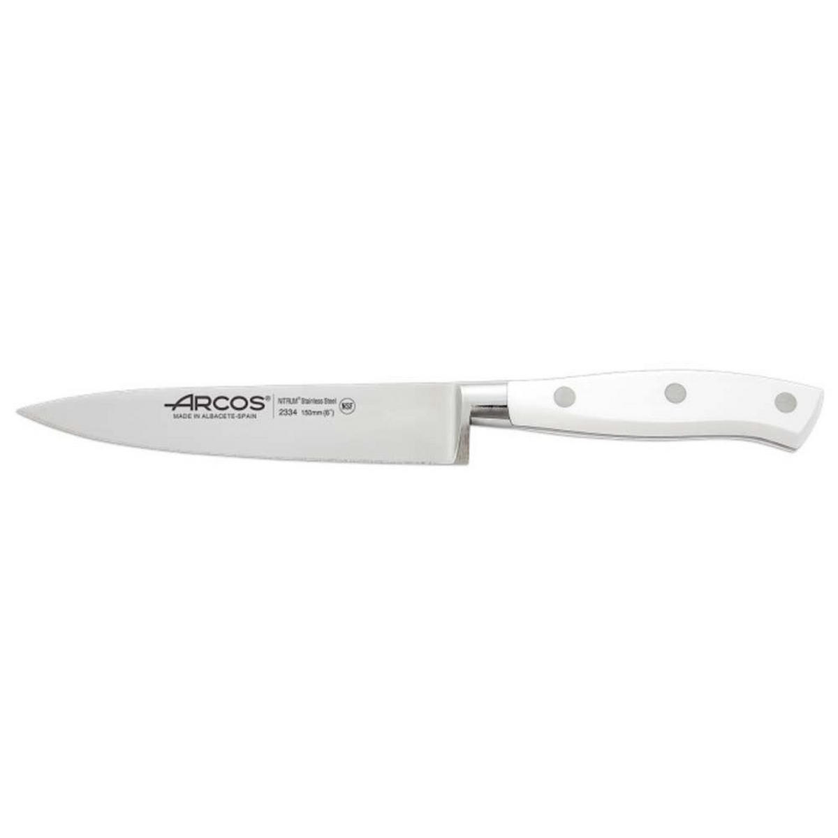 KOCHMESSER Weiß 27.3/4/27.3 cm 233424 - Weiß, Metall (27.3cm) - Arcos