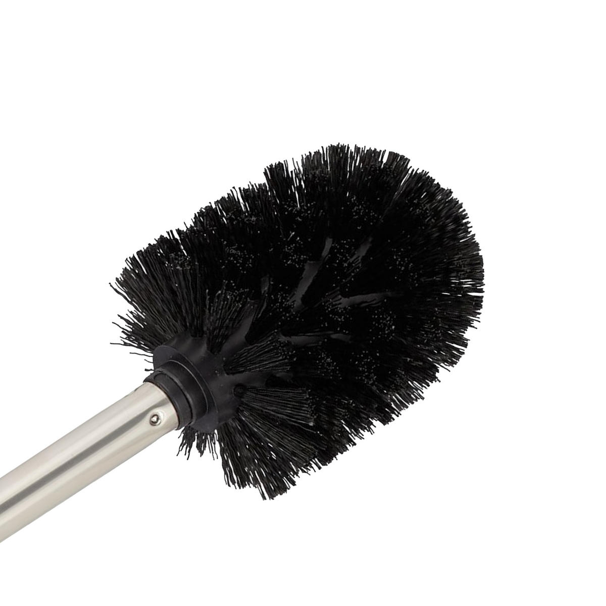 WC-SET - srebrne boje, metal/plastika (20/67.5/15.5cm) - Relaxdays