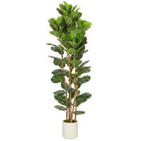 KÜNSTLICHE Pflanzen Grün 55.0/55.0/180.0cm - Grün, Kunststoff (180cm)