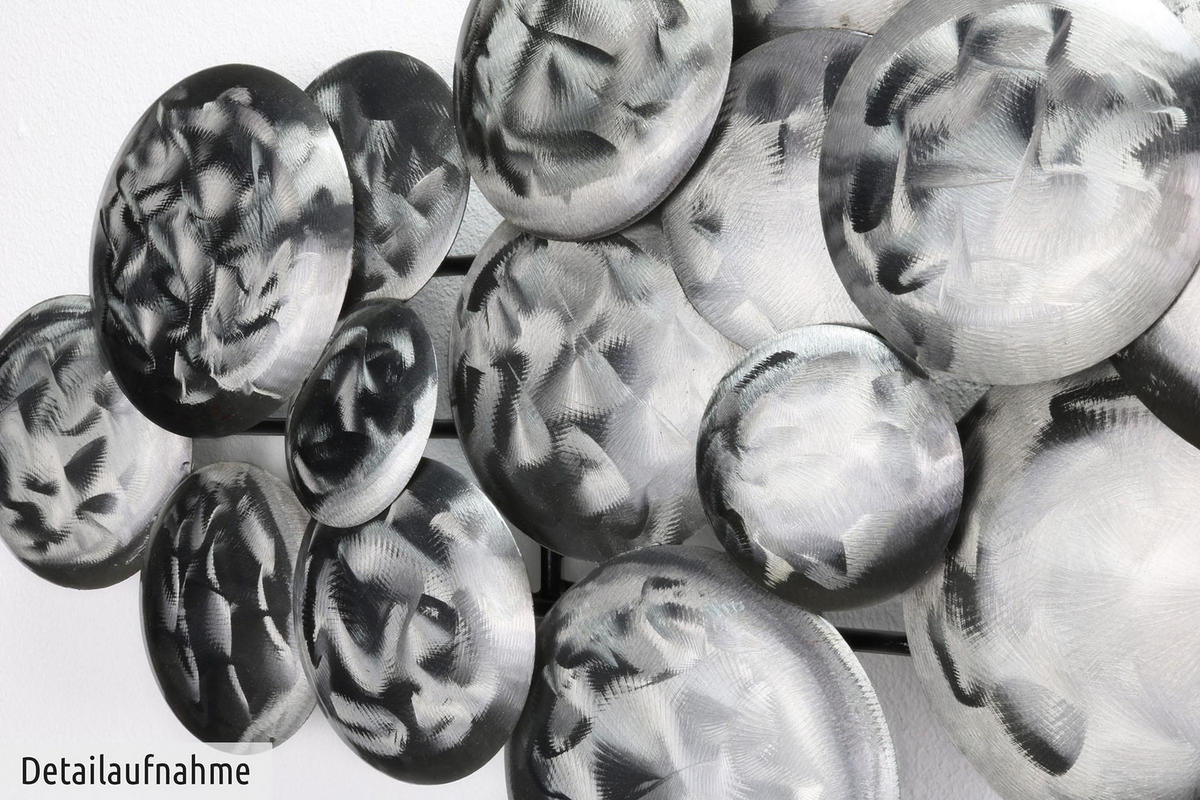 WANDDEKO Silber 111/38 cm - Silberfarben, Metall (2.6/38/7cm) - KUNSTLOFT