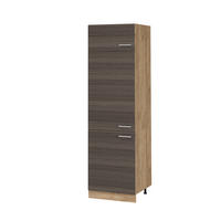 SKŘÍŇKA NA LEDNICI R-Line Ušlechtilá šedá - šedá/medově dubová, kompozitní dřevo (60/206.8/57.2cm) - Vicco