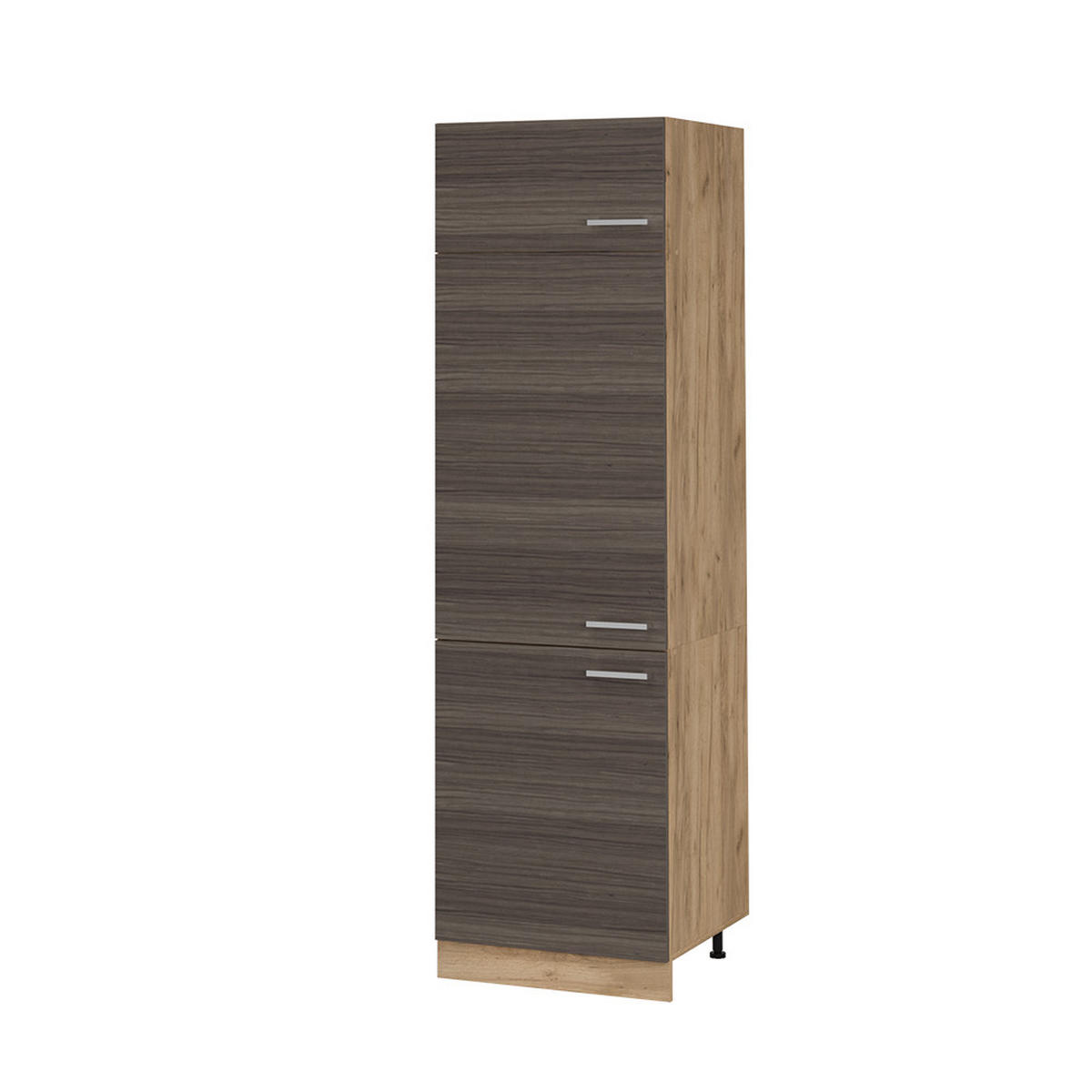 SKŘÍŇKA NA LEDNICI R-Line Ušlechtilá šedá - šedá/medově dubová, kompozitní dřevo (60/206.8/57.2cm) - Vicco