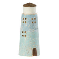 LEUCHTTURM NH (2ER SET) - Blau, Holz (8/19/8cm) - J-Line
