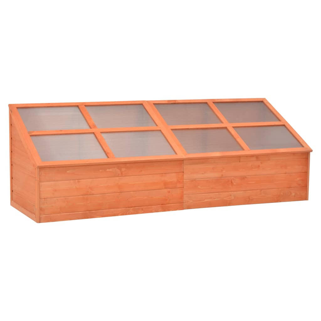 vidaXL Frühbeet Braun 57x62x180 cm