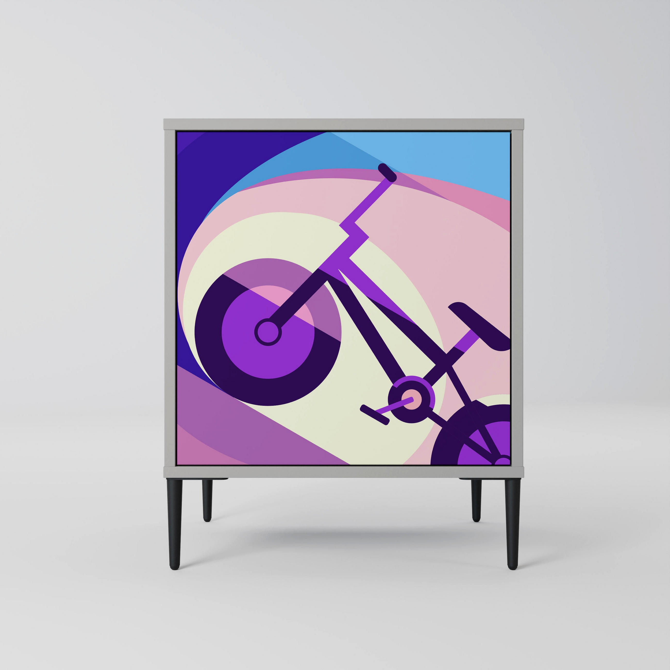 SpaceRebels Sideboard Grau 57.5x72.5x42 cm