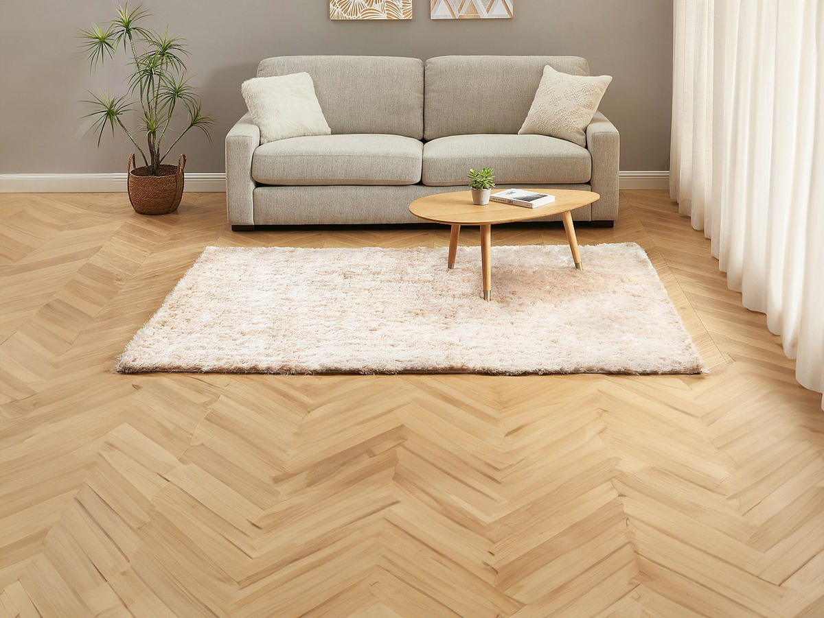 WOHNZIMMERTEPPICH - 200 cm x 140 cm - Stoff - Beige DOLCE - Beige, Textil (200/140cm) - Vente-Unique