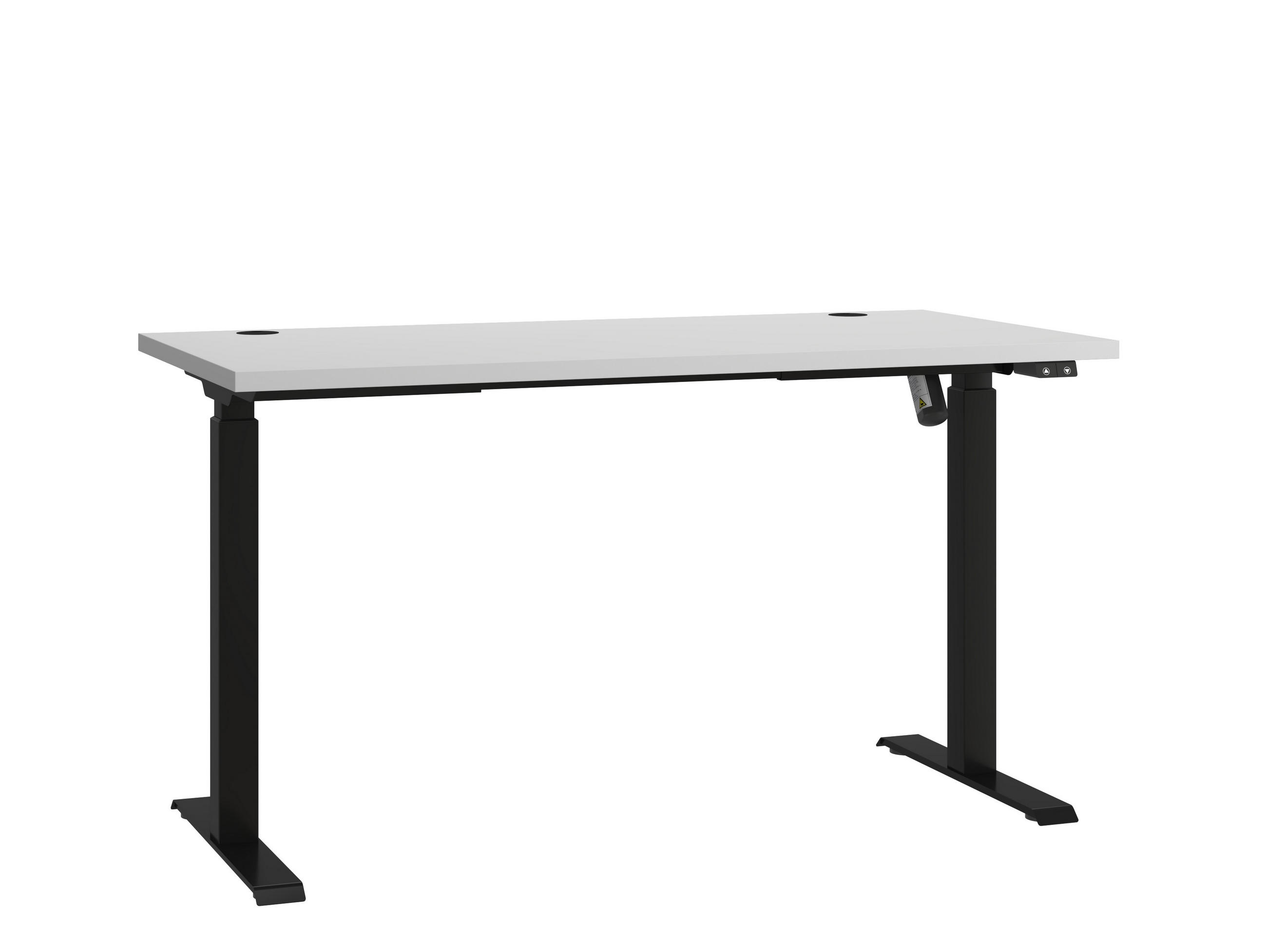 SCHREIBTISCH MALTESA 138x67x120,8 cm Bürotisch Computertisch, Grau - Grau, Holzwerkstoff (67/138/120.8cm) - MASSENO