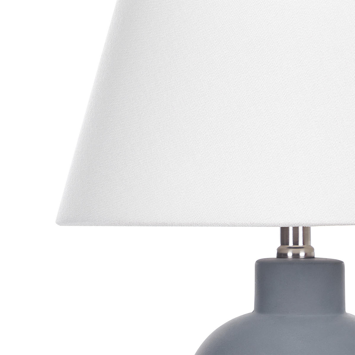 TISCHLAMPE Fabilos 30/30/48 cm - Grau, Keramik (30/30/48cm) - Beliani
