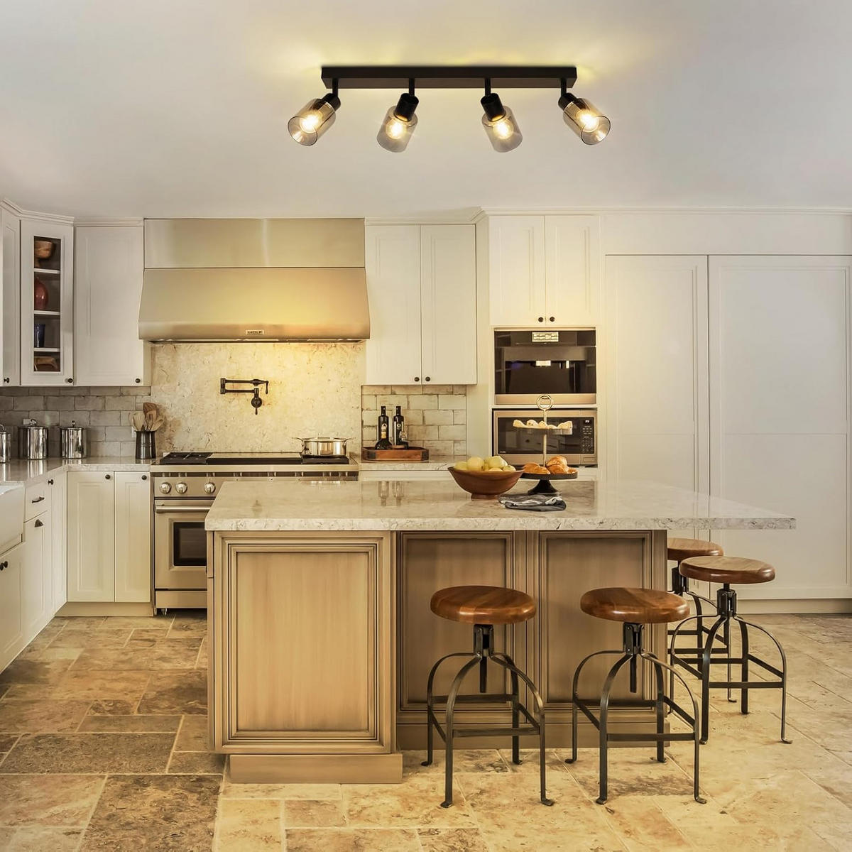 DECKENSTRAHLER Sternlicht 19/15/56 cm - Schwarz, Metall (56/19/15cm) - ZMH