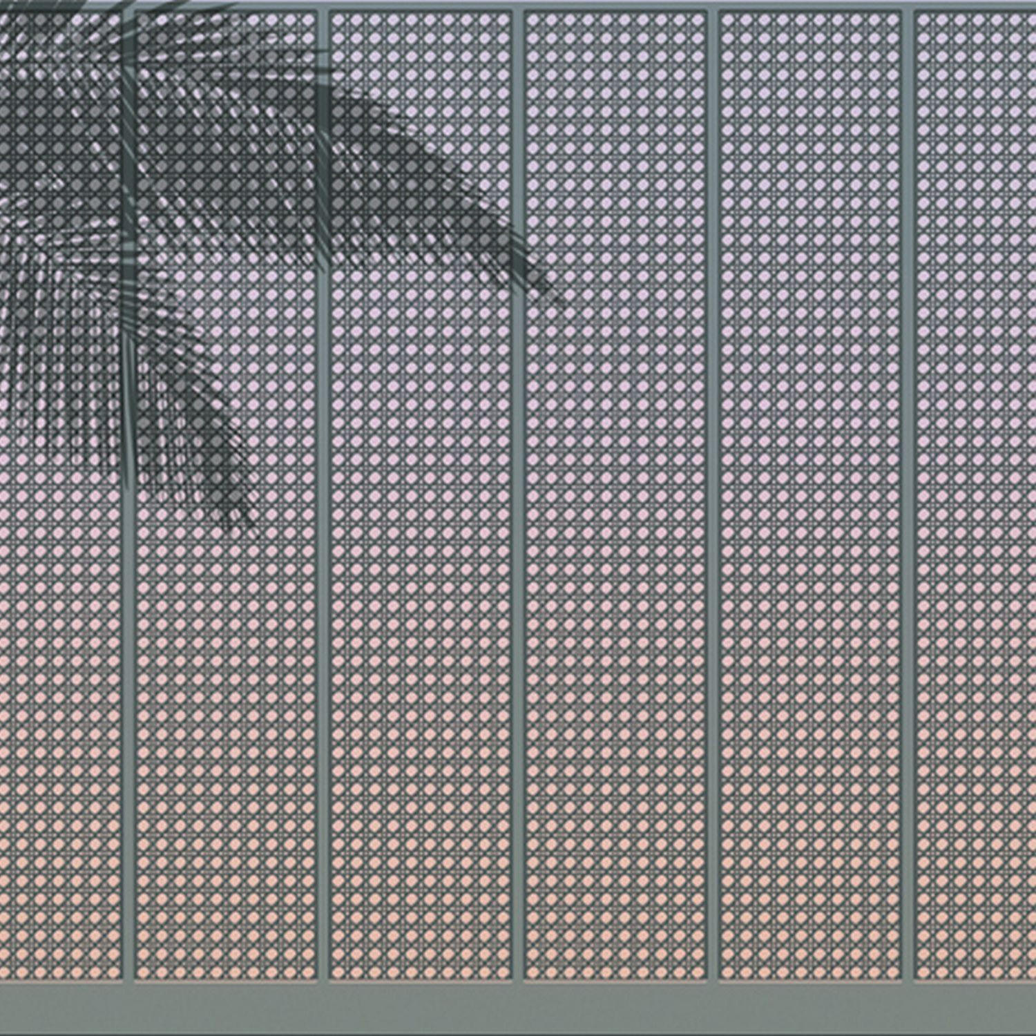FOTOTAPETE Palmblätter 424 x 280 cm - Lila, Papier (424/280cm) - Sanders & Sanders