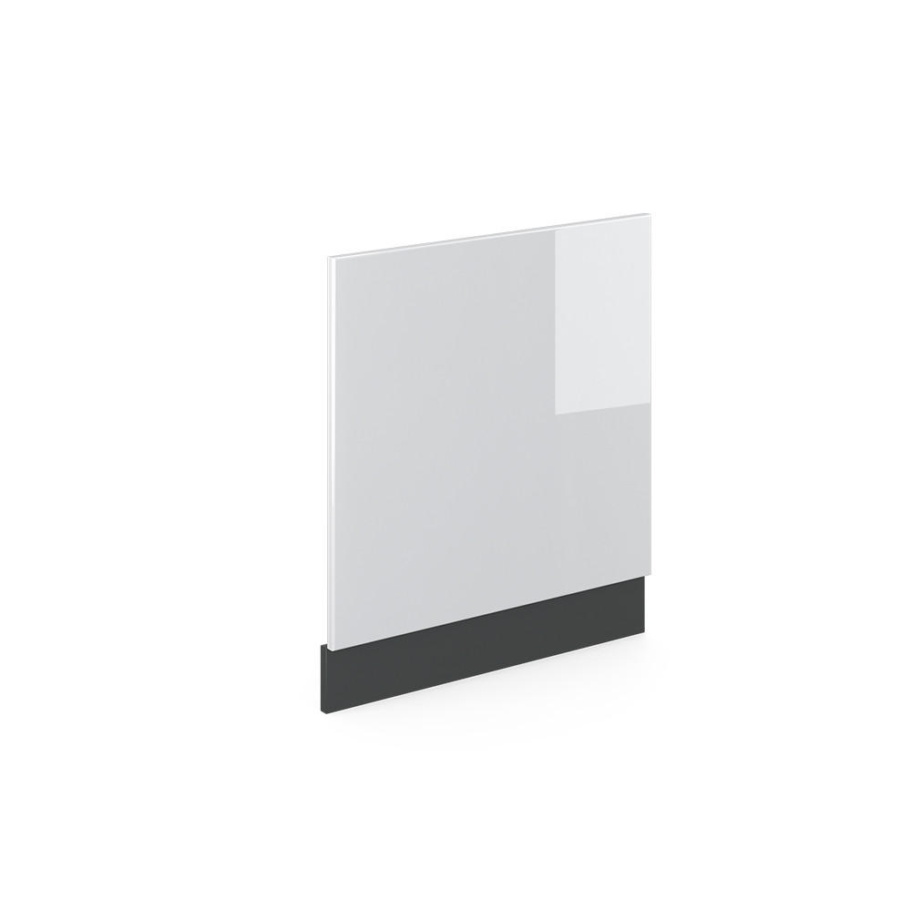 FRONTBLENDE R-Line Weiß Hochglanz 60 cm ohne AP - Weiß Hochglanz/Anthrazit, Holzwerkstoff (60/57.2/1.6cm) - Vicco