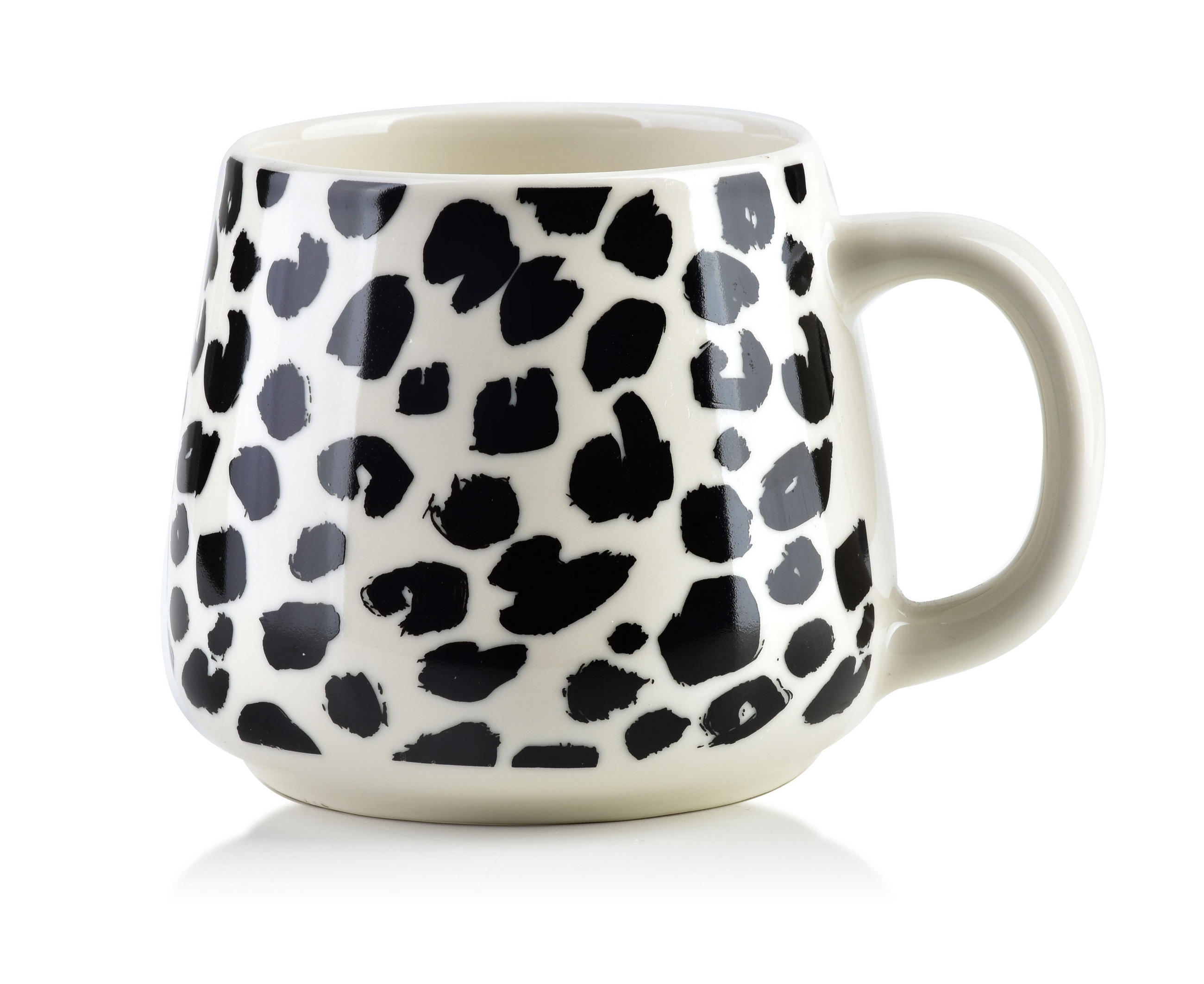 BECHER Wild Weiß 13/8.5/9 cm Keramik - Weiß, Keramik (0.5L) - Mondex
