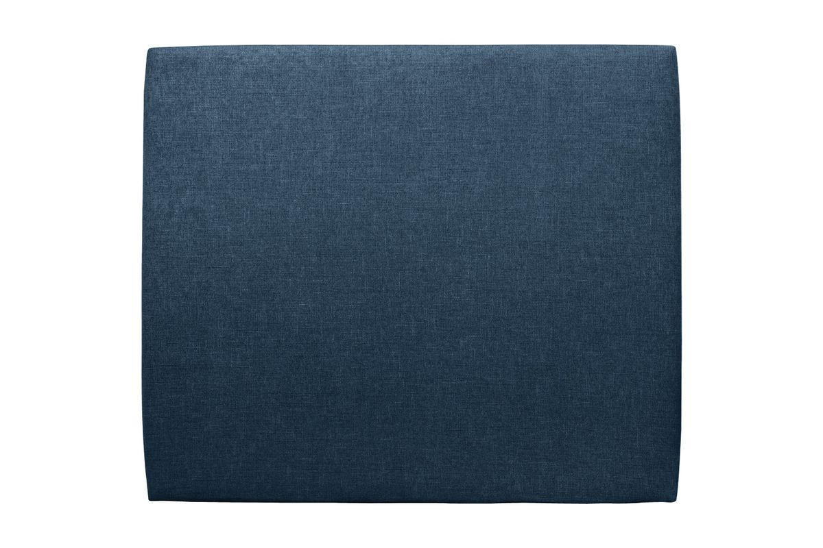 KOPFTEIL gepolstertes – ozeanblauer Stoff - 150 cm - Beige/Dunkelblau, Karton/Holz (150/120/10cm) - Sommeil de Plomb