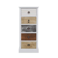 KOMMODE Weiß 27/37/84 cm - Weiß, Holz (27/84/37cm) - Mobili Rebecca