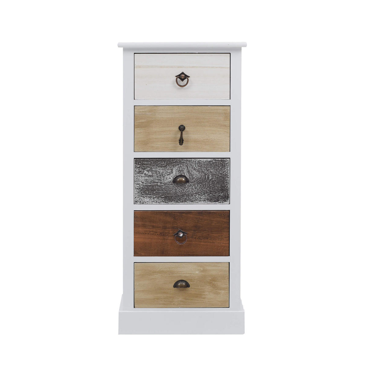 KOMMODE Weiß 27/37/84 cm - Weiß, Holz (27/84/37cm) - Mobili Rebecca