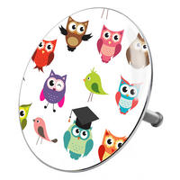 BADEWANNENSTÖPSEL Owl - Weiß, Metall (8/10/10cm) - Sanilo