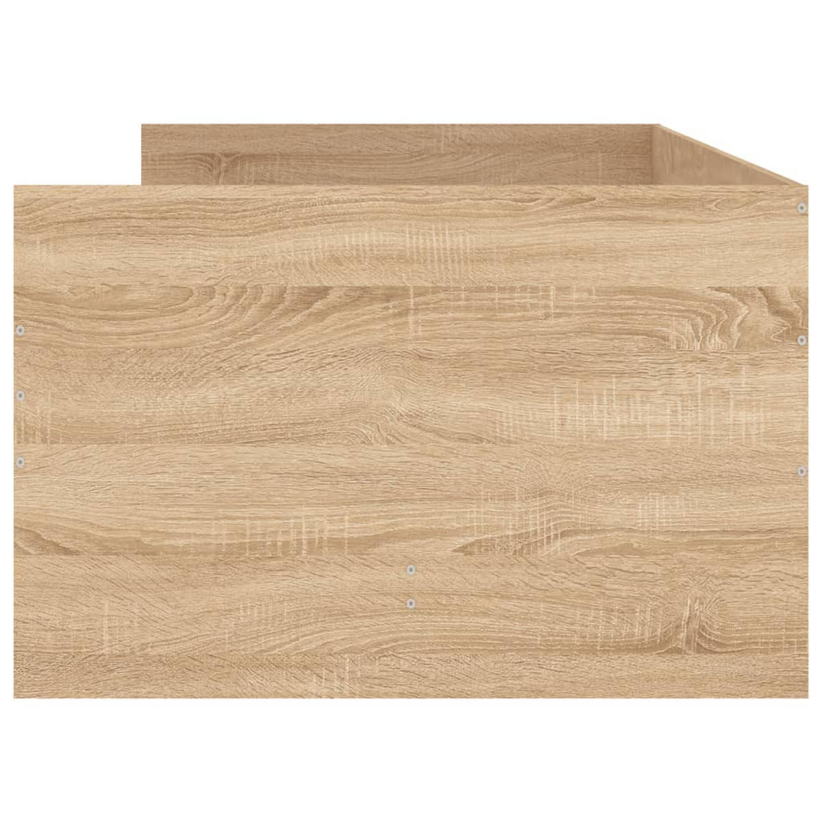 BETTGESTELL MIT SCHUBLADEN SONOMA-EICHE 90X190 CM - Sonoma Eiche, Holz - vidaXL