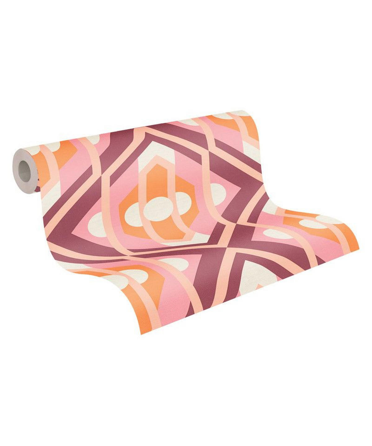 VLIESTAPETE Orange 53/850 cm - Pink, Textil (53/1cm) - KUNSTLOFT
