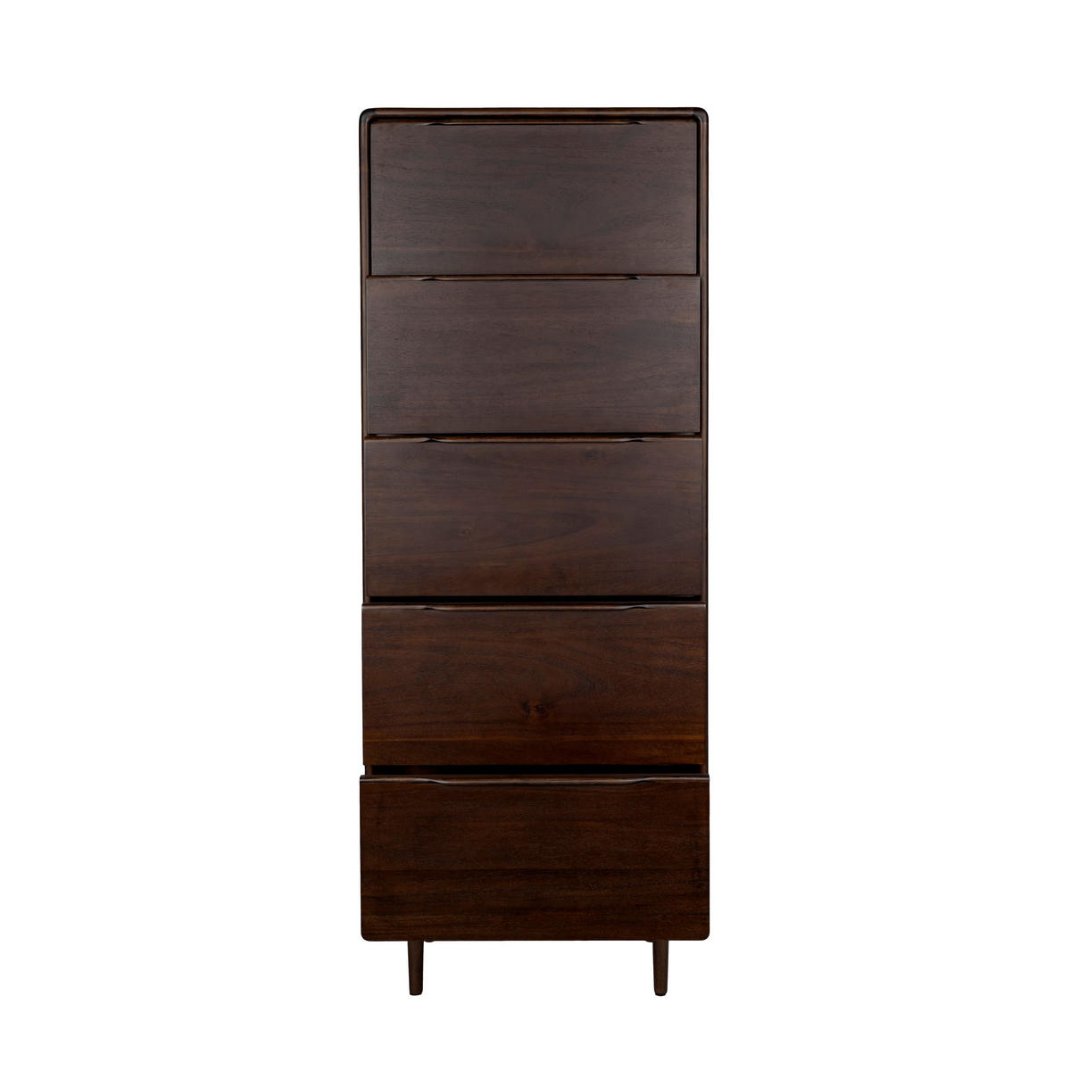 KOMMODE Elroy Niedrig Walnussfarbe - Braun, Holz (65/155/45cm) - Dutchbone