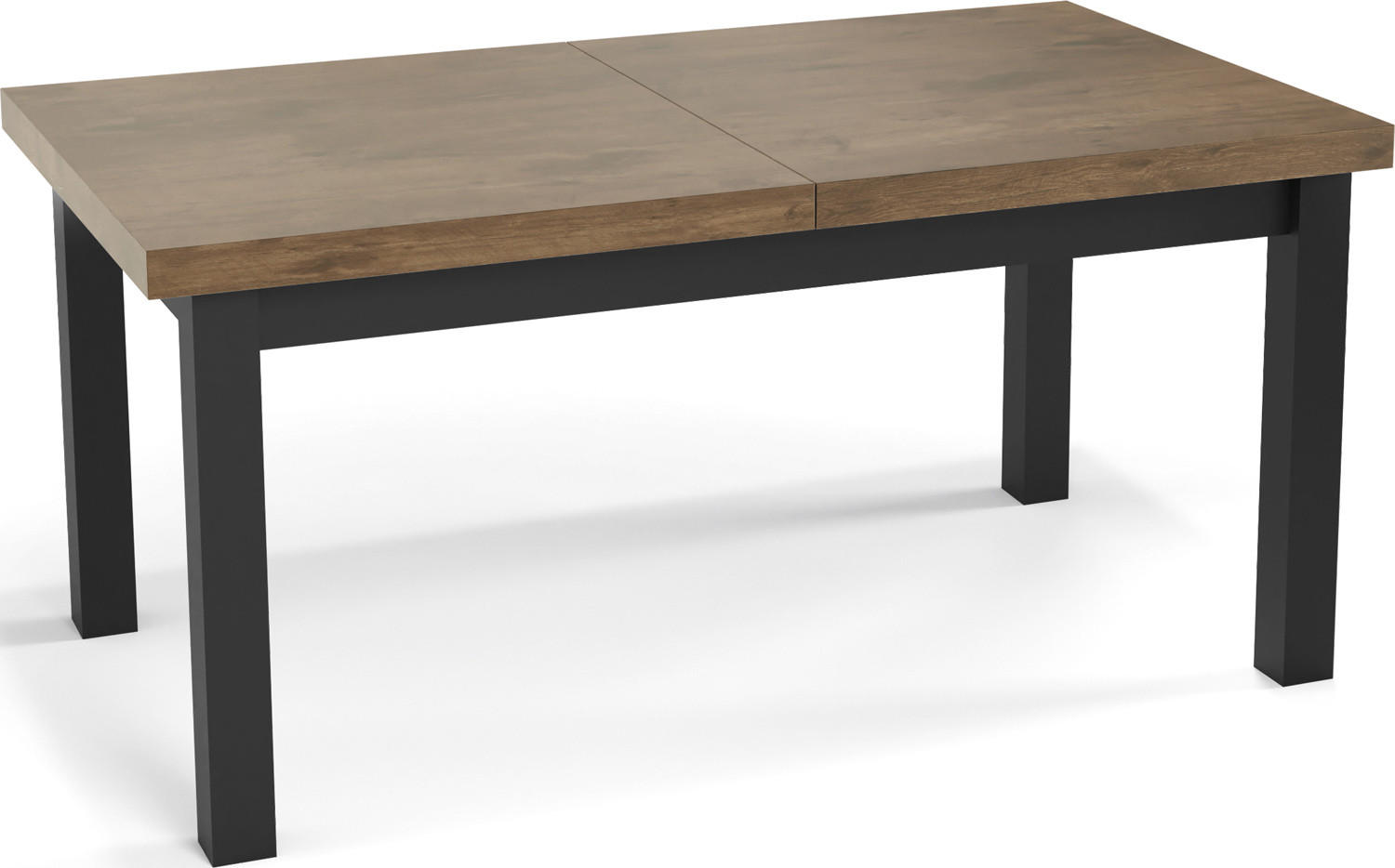 ESSTISCH Gemini rechteckig ausziehbar, Lefkas Eiche 200-300/100/78 cm - Alteiche/Schwarz, Holz/Holzwerkstoff (200/100/78cm) - WFL GROUP