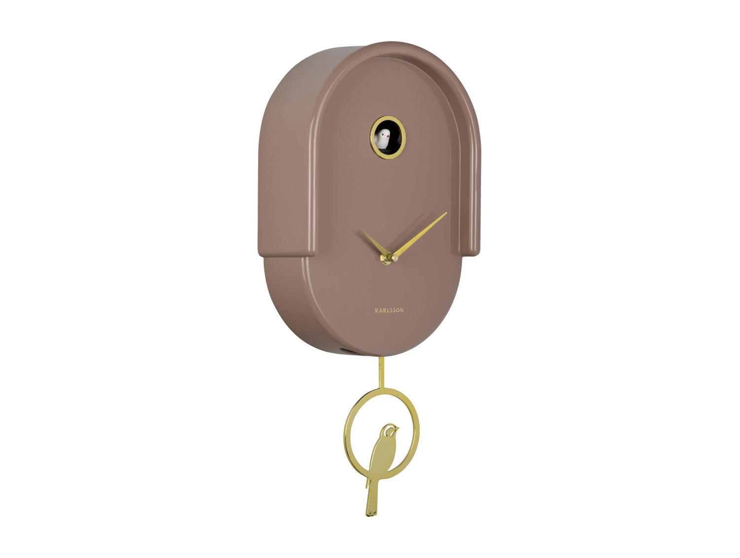 WANDUHR Tweet Braun 20/8.5/42 cm - Braun, Kunststoff (8.5/42/20cm) - Karlsson