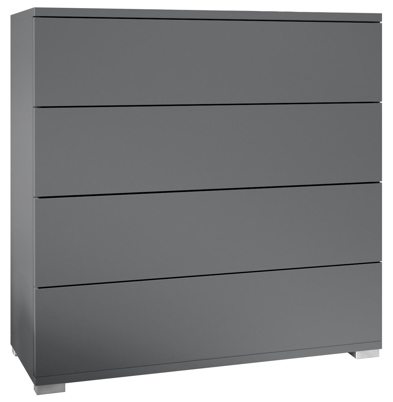 Vladon Kommode Anthrazit 76x76x35 cm