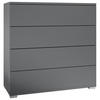 KOMMODE Pavos Anthrazit matt - Anthrazit, Holzwerkstoff (76/76/35cm) - Vladon