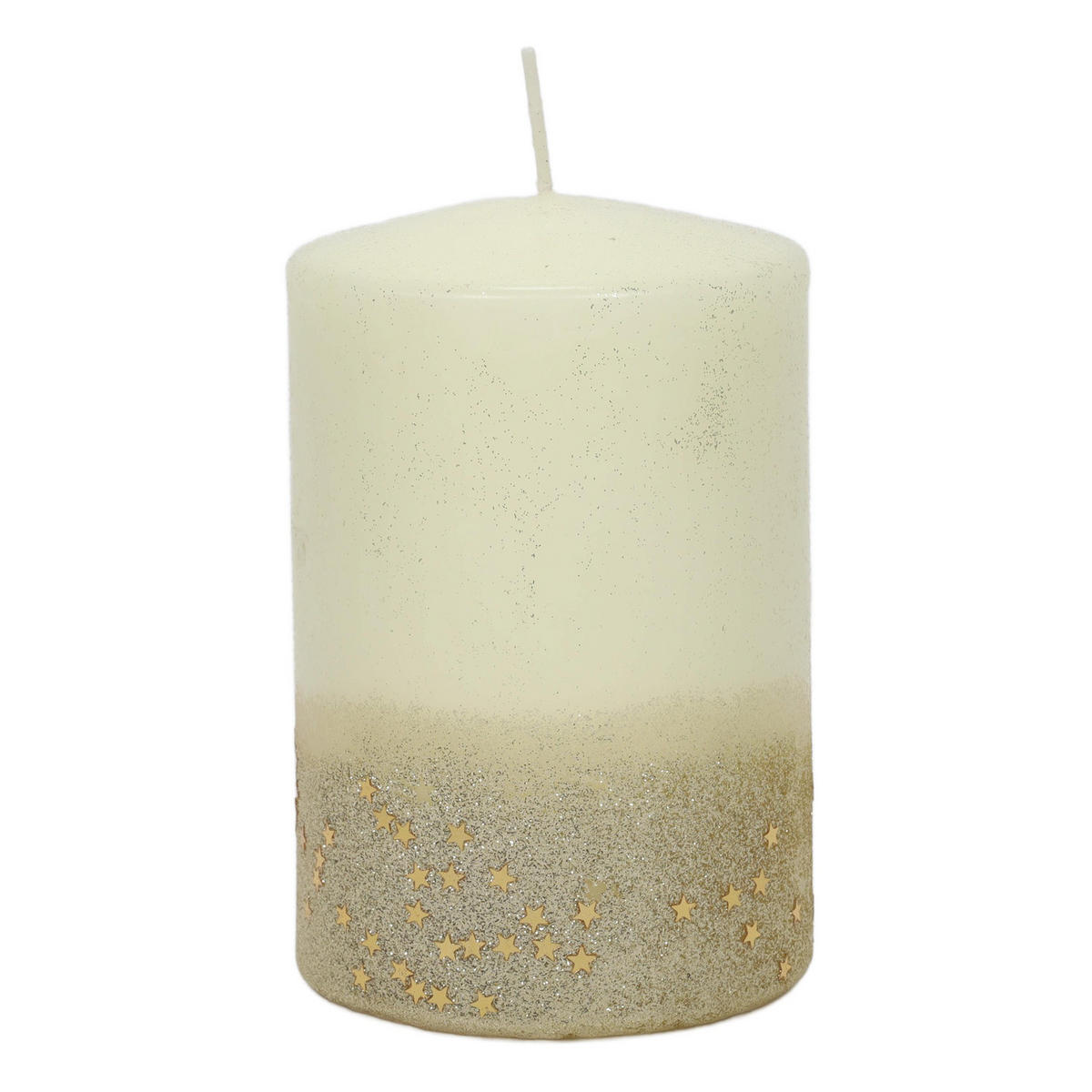 DEKOKERZE Gradient-Optik 10/10/15 cm - Weiß, Paraffin (10/15/10cm) - Atmosphera Createur d´interieur
