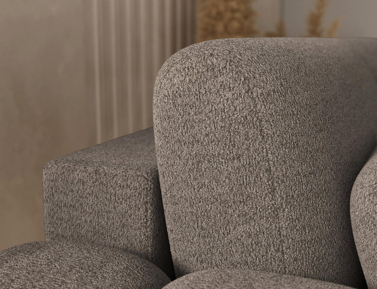 ECKSOFA COVELION L-Form – Schlaffunktion, Bettkasten, Wellenfederung, HR-Kaltschaum, inkl. Kissen, moderner Wohnkomfort - Braun, Kunststoff (260/167cm) - Wohnideebilder