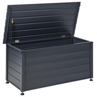 AUFBEWAHRUNGSBOX Grau Campalto - Grau, Metall (123/60/60cm) - Beliani