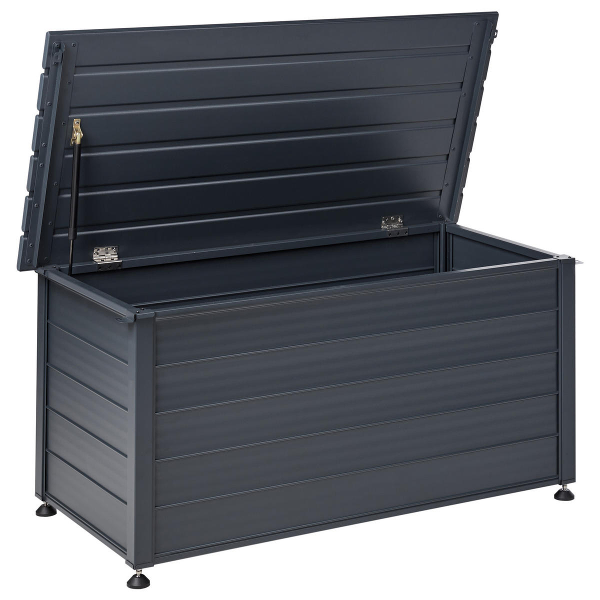 AUFBEWAHRUNGSBOX Grau Campalto - Grau, Metall (123/60/60cm) - Beliani