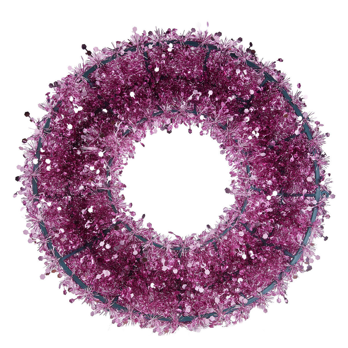 KRANZ Pink Tinsel - Pink, Kunststoff (7cm) - Butlers