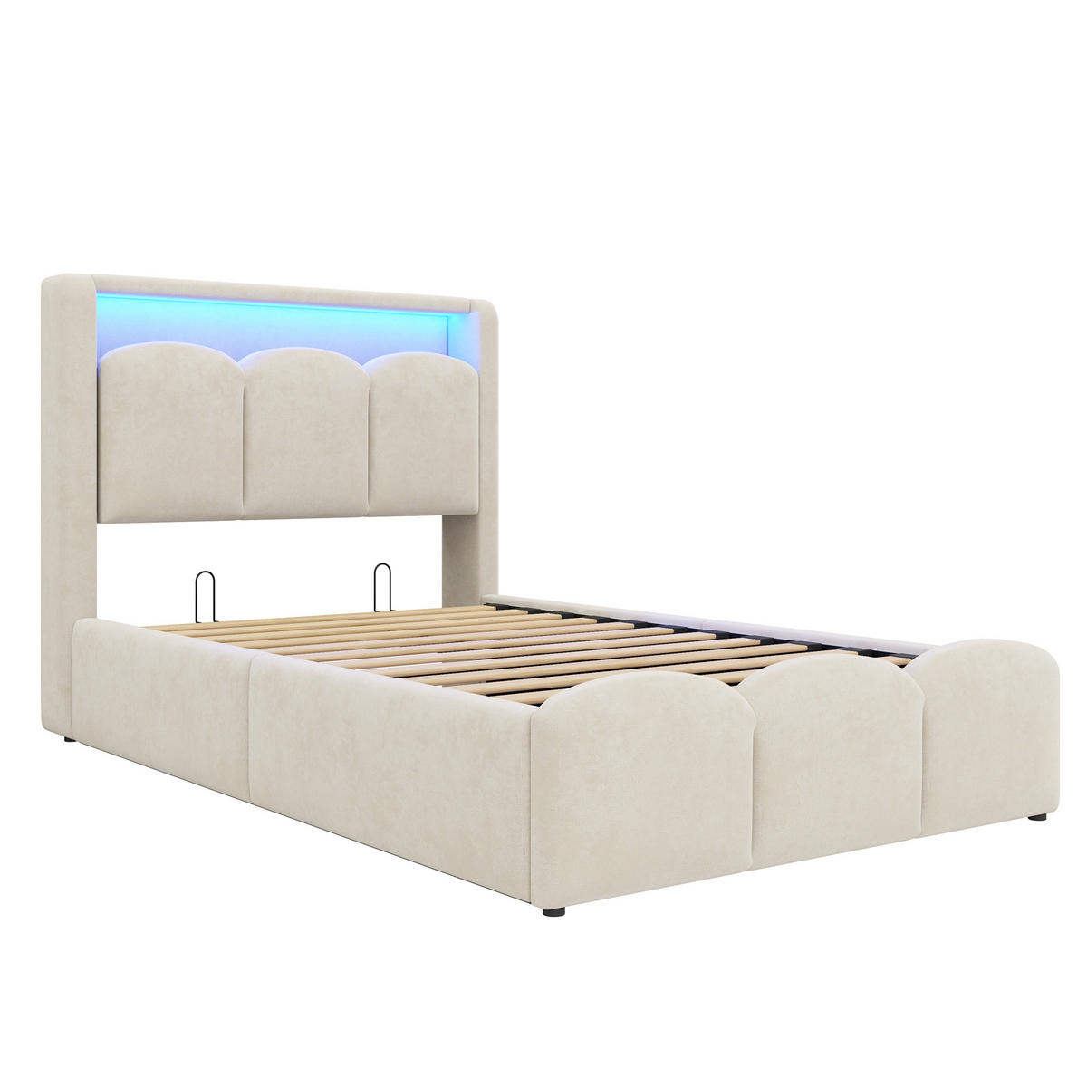 KINDERBETT 90/200 cm Beige - Beige, Textil