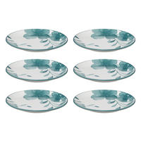 DESSERTTELLER 6 Stk. × Lily Mehrfarben 19/19/2,1 cm - Multicolor, Keramik (19cm) - Secret de Gourmet