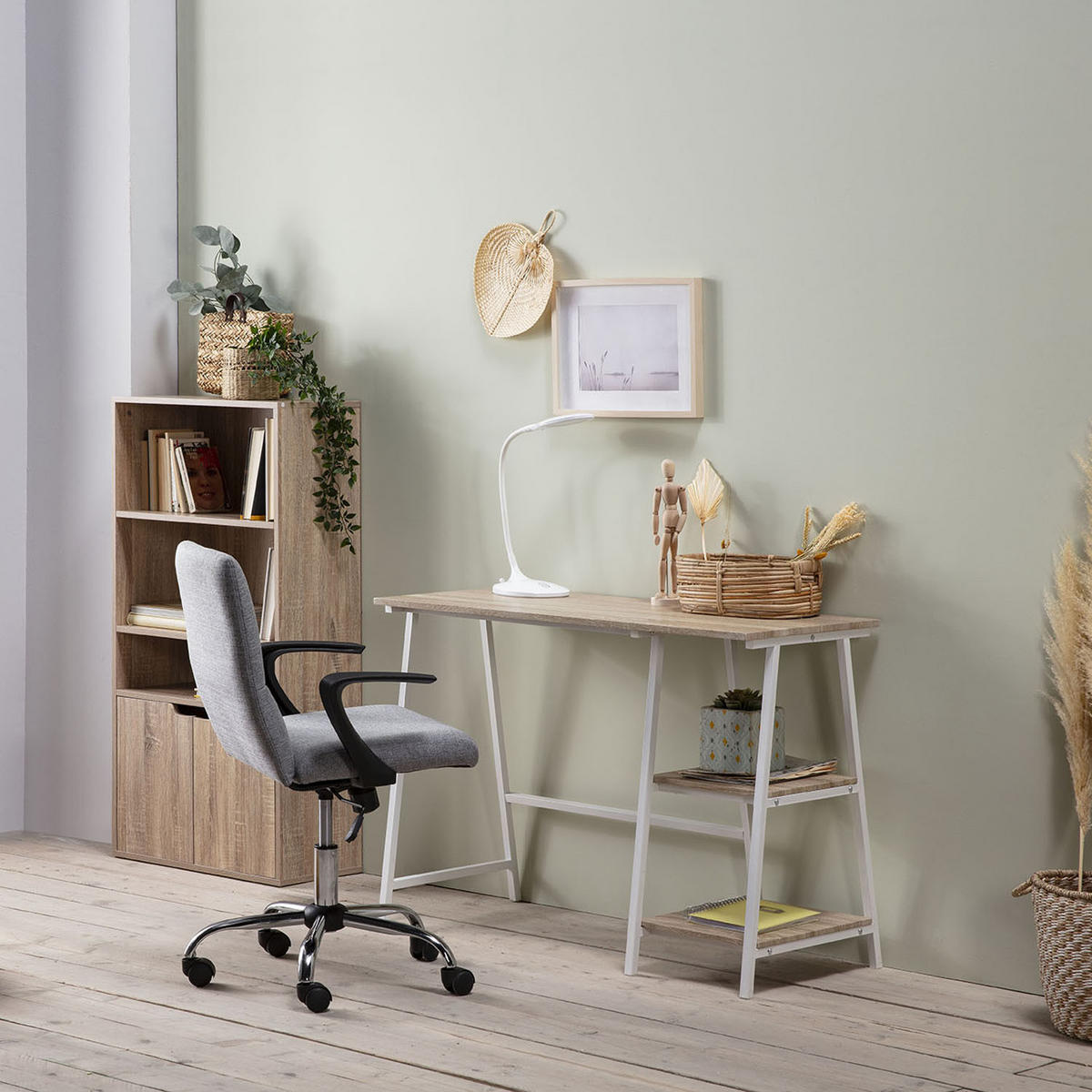 SCHREIBTISCH 105/47/75 Lisboa Weiß - Weiß, Holzwerkstoff (47/105/75cm) - VS Venta-stock