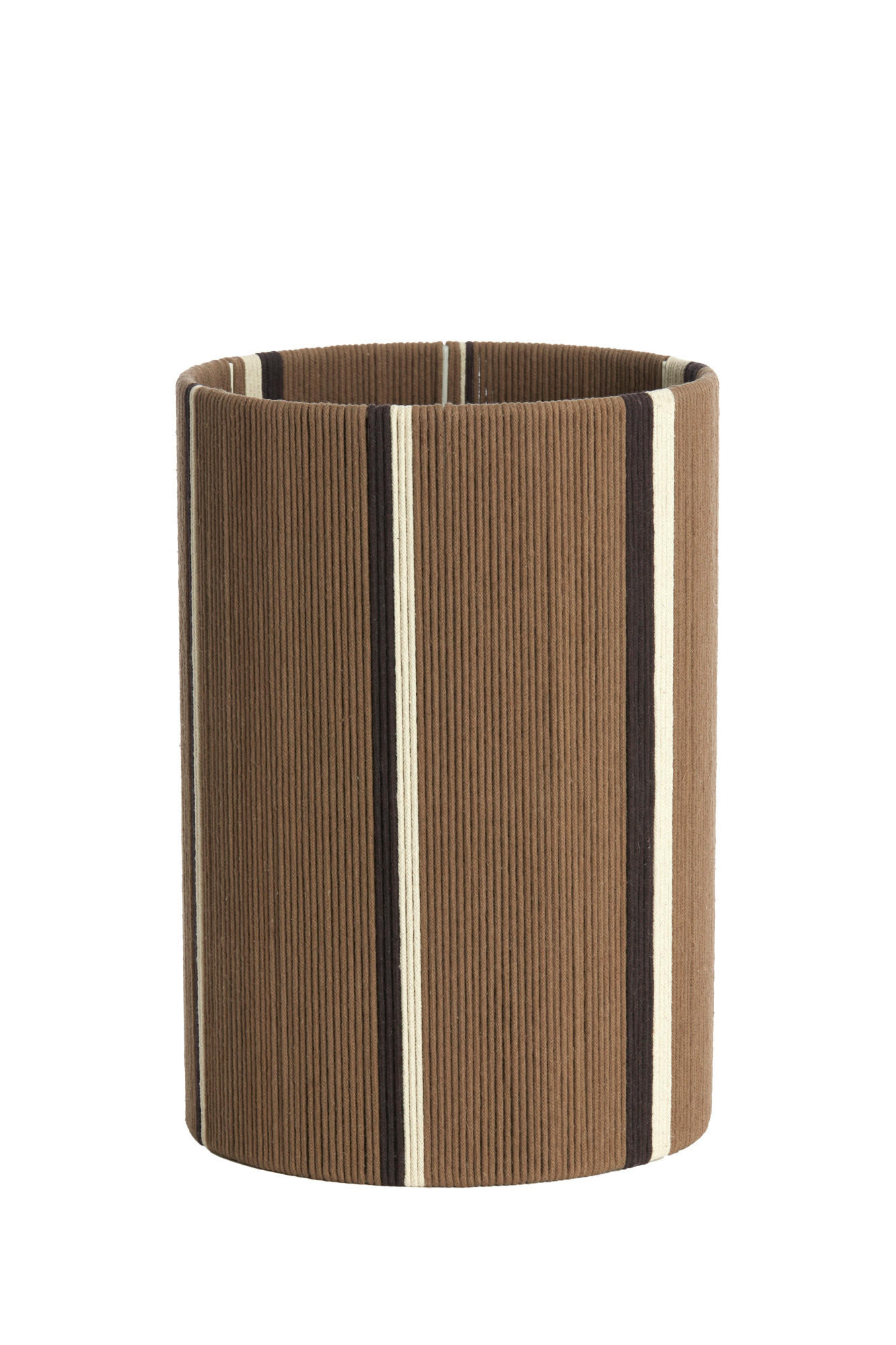 LAMPENSCHIRM Medan Braun Ø25/36 cm - Braun, Textil (25/25/36cm) - Light & Living