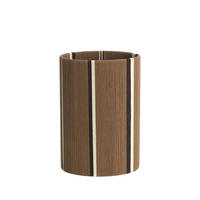 LAMPENSCHIRM Medan Braun Ø25/36 cm - Braun, Textil (25/25/36cm) - Light & Living