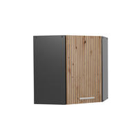 ECKHÄNGESCHRANK R-Line Artisan-Eiche 57 cm - Anthrazit/Eiche Artisan, Holzwerkstoff (57/60/34.1cm) - Vicco