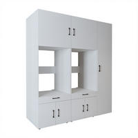 WASCHMASCHINENSCHRANK Serie 3 179cm Breit, 205cm Hoch - Weiß, Holzwerkstoff (179/205/67cm)