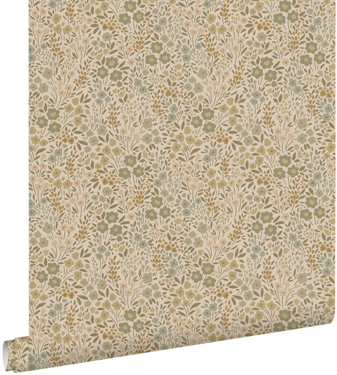 TAPETE Blumen 50 x 900 cm - Grün, Papier (50/0.1cm) - ESTAhome