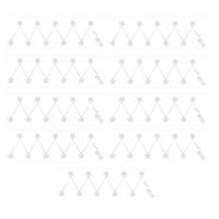 LED LICHTERKETTE Sternen-Design Silber - Silberfarben, Metall (90/5.5/1.5cm) - Globo Lighting