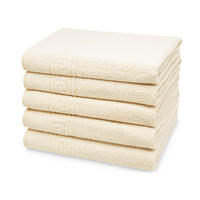 DUSCHTÜCHER, 5er-Set, 70x140 cm, 80% Baumwolle, 20% Polyester, Gelb - Gelb, Naturmaterialien (70/140cm) - Zollner